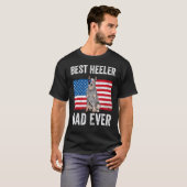Mens Blue Heeler Vater Australian Cattle Dog Ameri T-Shirt (Vorne ganz)