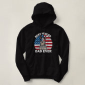 Mens Blue Heeler Vater USA American Flag Australie Hoodie (Design vorne)