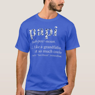Mens Blue Krawatte Die Cool Papi wie ein Großvater T-Shirt