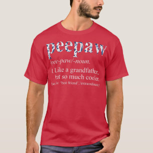 Mens Blue Krawatte Die Cool Peepaw wie ein Großvat T-Shirt