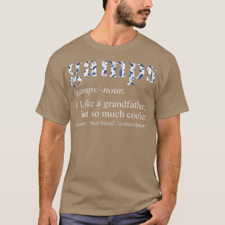 Mens Blue Krawatte Die Coole Gamps wie ein Großvat T-Shirt
