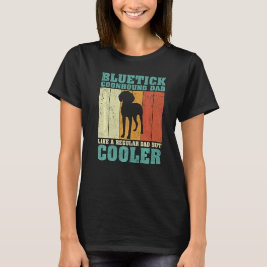 Mens Bluetick Coonhound Vater wie ein regelmäßiger T-Shirt (Vorderseite)