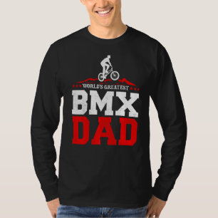 Mens Bmx Bike Rider World's Greatest BMX Vater Fat T-Shirt