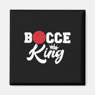 Mens Bocce King Bocci Spieler Italienischer Ladera Magnet