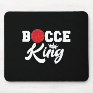 Mens Bocce King Bocci Spieler Italienischer Ladera Mousepad