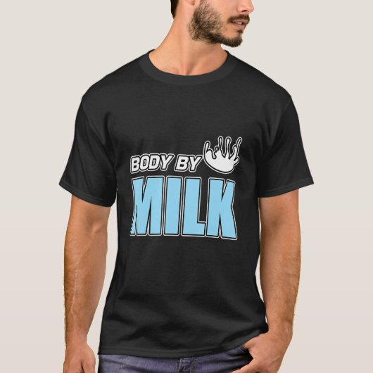 Mens Body by Milch Erdbeerschokolade Schüttelmatte T-Shirt (Vorderseite)