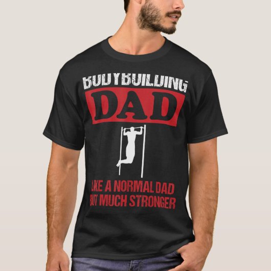 Mens Bodybuilding Dad Saying Pull Ups Strength Tra T-Shirt (Vorderseite)