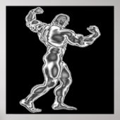 Mens Bodybuilding Pose Poster (Vorne)