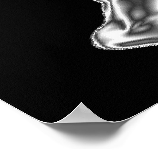 Mens Bodybuilding Pose Poster (Ecke)