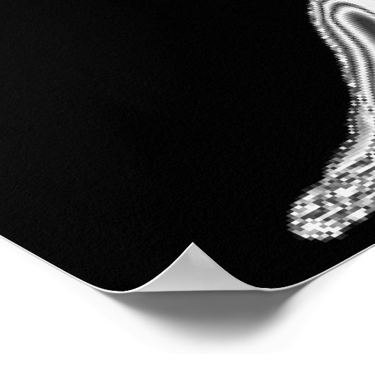 Mens Bodybuilding Pose Poster (Ecke)