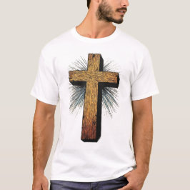 Men's Bold Christian Cross Tee Shirt