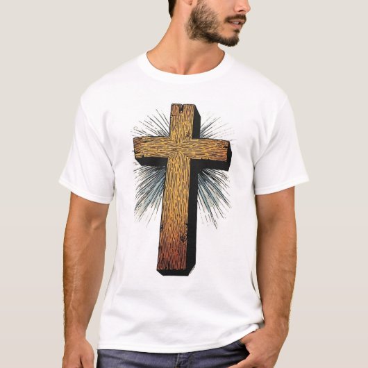Men's Bold Christian Cross Tee Shirt (Vorderseite)