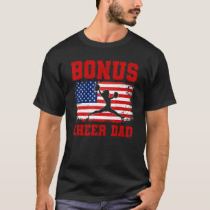 Mens Bonus Cheer Vater Cheerleading Papa T-Shirt