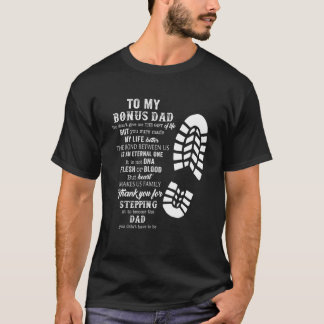 Mens Bonus Vater Vatertag von Stepdad für Daug T-Shirt