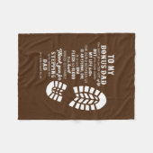 Mens Bonus Vater Vathers Day-Geschenk von Stepdad  Fleecedecke (Vorderseite (Horizontal))