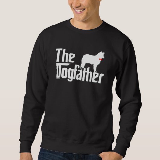 Mens Border Collie   Border Collie dad Sweatshirt (Vorderseite)