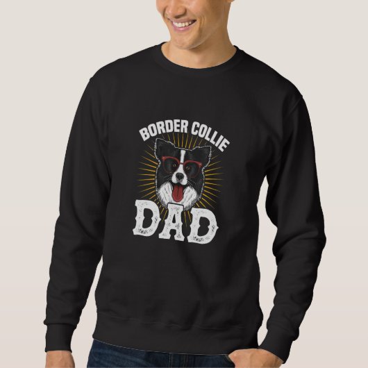 Mens Border Collie Dad Dog Dad Dog  Father Father' Sweatshirt (Vorderseite)