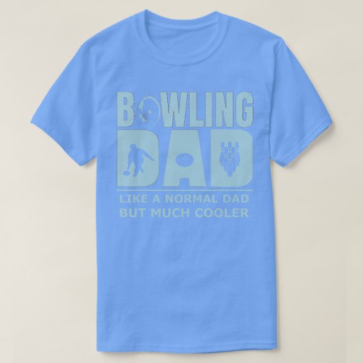 Mens Bowling Vater Funny Zehn Button Bowler Einzig T-Shirt (Design vorne)