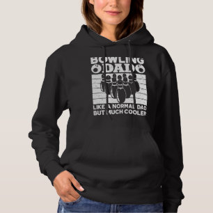 Mens Bowling Vater wie ein normaler Vater, aber vi Hoodie