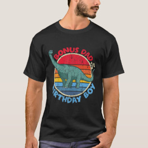 Mens Boy Birthday I Bonus Vater I Brachiosaurus I  T-Shirt