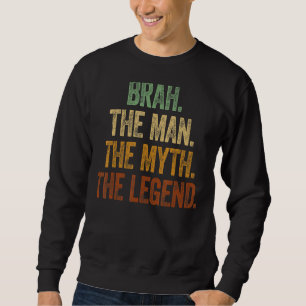 Mens Brah Men Myth Legend Surfing Vater Retro Vint Sweatshirt