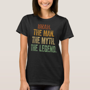 Mens Brah Men Myth Legend Surfing Vater Retro Vint T-Shirt