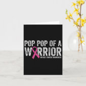 Mens Breast Cancer Awareness Pink Ribbon Pop Pop O Karte (Gelbe Blume)