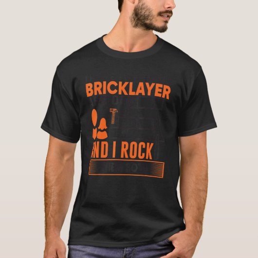 Mens Bricklayer Mens Bricklayer Bricklayer Dad 3 T-Shirt (Vorderseite)