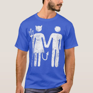 Mens Bride Groom Boyfriend Girlfriend She Devil Ma T-Shirt