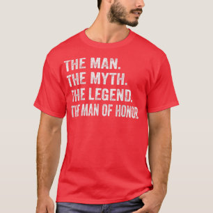 Mens Brides Man of Honour Wedding Brautparty Brid T-Shirt