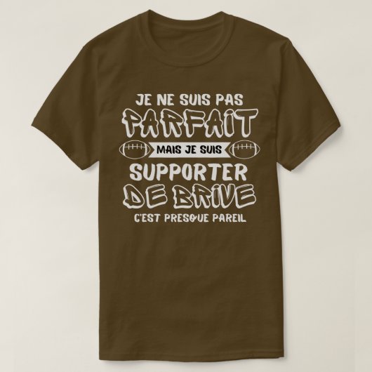 Mens Brive Rugby Supporter Rugby Supporter Humou T-Shirt (Design vorne)