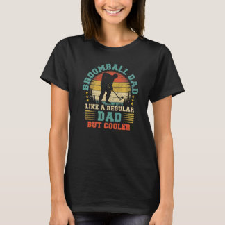Mens Broomball Sports Vintag Broomball Vater Fauna T-Shirt