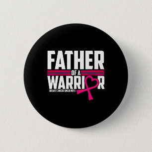 Mens Brustkrebs-Bewusstsein Vater des Krieger-Butt Button