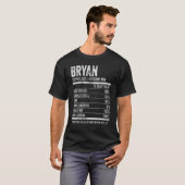 Mens Bryan Nutrition Personalisiert Name Name Fa T-Shirt (Vorne ganz)