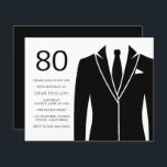 Mens Budget 80. Geburtstagsparty Einladungen<br><div class="desc">Mens Budget 80. Geburtstagsparty Einladungen Eine günstigere Alternative als eine Standardeinladung.</div>