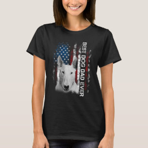 Mens Bull Terrier Vater Vintager amerikanischer Fl T-Shirt