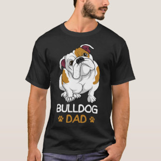 Mens Bulldog Vater Funny English Bulldog Hunde Bes T-Shirt