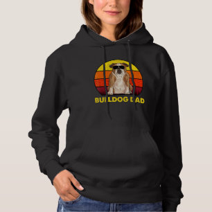 Mens Bulldog Vater Sonnenbrille Dog English Bulldo Hoodie