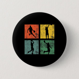 Mens Bysketbyll Player Spaß für Bysketbyll Spieler Button