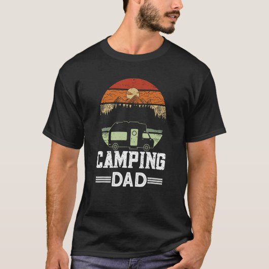 Mens Camping Dad Camper Caravan Camping 11 T-Shirt (Vorderseite)