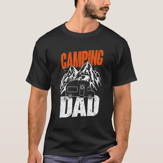 Mens Camping Dad Camper Caravan Camping 1 T-Shirt (Vorderseite)