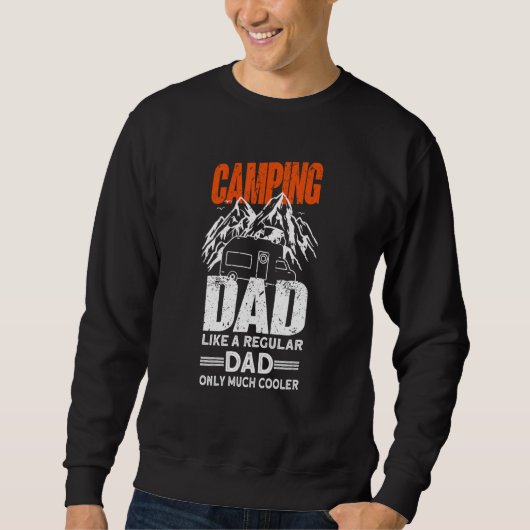 Mens Camping Dad - Camper Caravan Funny Camping_1 Sweatshirt (Vorderseite)