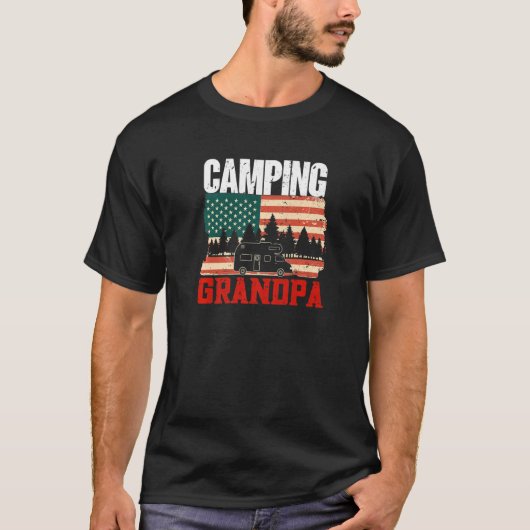 Mens Camping Grandpa Camper Caravan Camping 7 T-Shirt (Vorderseite)