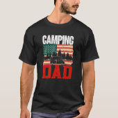 Mens Camping Vater Camper Caravan Camping 12 T-Shirt (Vorderseite)