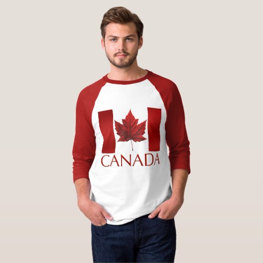 Men's Canada Flag Baseball Jersey Souvenir Shirt (Vorne ganz)