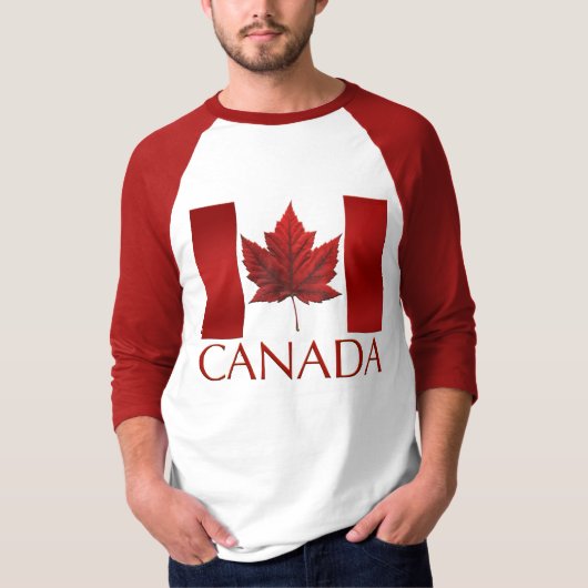 Men's Canada Flag Baseball Jersey Souvenir Shirt (Vorderseite)