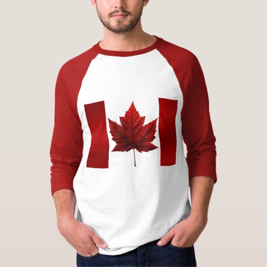 Men's Canada Flag Baseball Jersey Souvenir Shirt (Vorderseite)