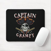 Mens Captain Grampy Pirate Hat and Skull Boot G Mousepad (Mit Mouse)