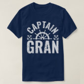 Mens Captain Gran Boat Owner Lake Boating Vater's T-Shirt (Design vorne)