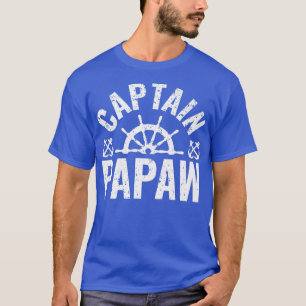 Mens Captain Papaw Boat Owner Lake Boating Father' T-Shirt